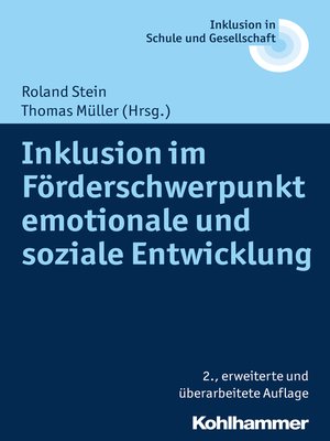 cover image of Inklusion im Förderschwerpunkt emotionale und soziale Entwicklung